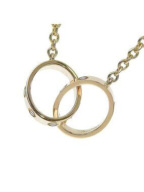 Cartier Baby Love Necklace 18K Pink Gold 750 44 cm